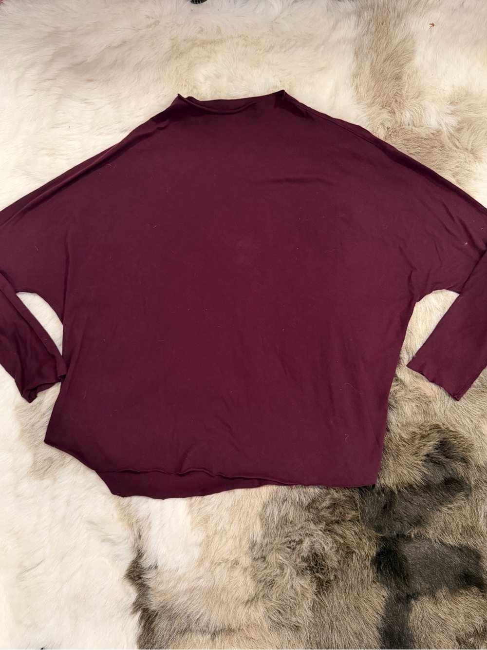 Frank & Eileen Tee Lab Burgundy Red Supima Cotton Lab518LJ Jersey funnel capelet